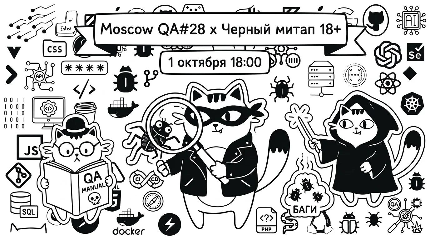 Moscow QA #28 x Чёрный митап 18+